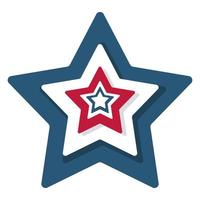 emblema estrela dos eua vetor