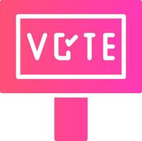 votar design de ícone criativo vetor