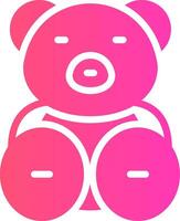 Urso de pelúcia Urso criativo ícone Projeto vetor