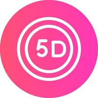 5d dados armazenamento criativo ícone Projeto vetor