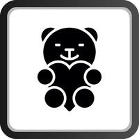 design de ícone criativo de urso vetor