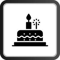 design de ícone criativo de bolo de aniversário vetor