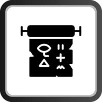 design de ícone criativo de hieróglifo vetor