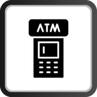 design de ícone criativo de máquina atm vetor