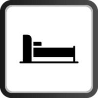 design de ícone criativo de cama vetor