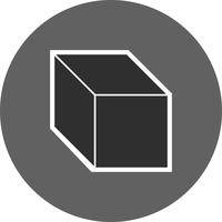 Ícone de vetor de cubo
