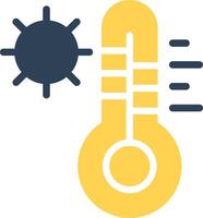 design de ícone criativo de temperatura quente vetor