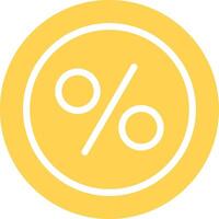 percentagem criativo ícone Projeto vetor