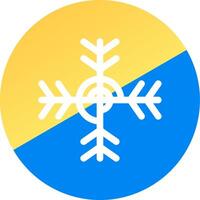 design de ícone criativo de floco de neve vetor