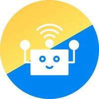robô assistente criativo ícone Projeto vetor