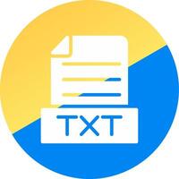 TXT criativo ícone Projeto vetor