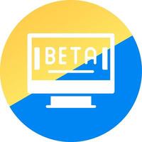 beta criativo ícone Projeto vetor