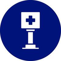 design de ícone criativo de placa de sinal de saúde vetor