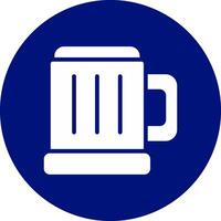 caneca de design de ícone criativo de cerveja vetor