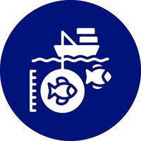profundo mar pescaria criativo ícone Projeto vetor