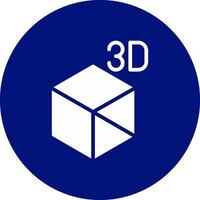 3d objeto criativo ícone Projeto vetor