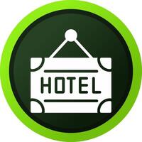 design de ícone criativo de hotel vetor