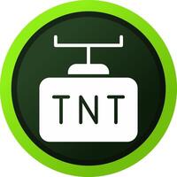 design de ícone criativo tnt vetor