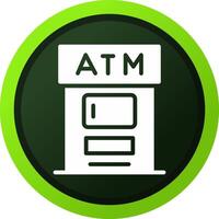 design de ícone criativo atm vetor