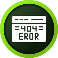 design de ícone criativo de erro 404 vetor