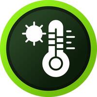 design de ícone criativo de temperatura quente vetor