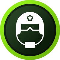 polícia capacete criativo ícone Projeto vetor