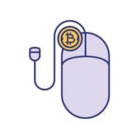 bitcoin de pagamento digital vetor