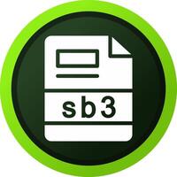 SB3 criativo ícone Projeto vetor