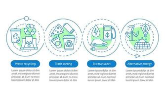 modelo de infográfico de vetor de proteção ambiental