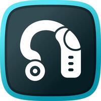 design de ícone criativo de aparelho auditivo vetor