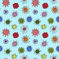 germes coloridos. vírus padrão colorido novo vetor