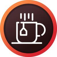 design de ícone criativo de xícara de chá vetor