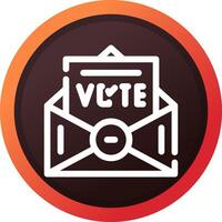 votar design de ícone criativo vetor