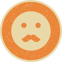 Bigode Emoji Vector ícone