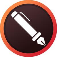 design de ícone criativo de caneta-tinteiro vetor