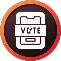 votar design de ícone criativo vetor