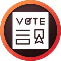 votar design de ícone criativo vetor