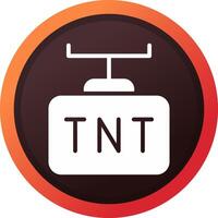 design de ícone criativo tnt vetor