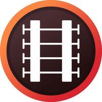 design de ícone criativo de trilhos de trem vetor