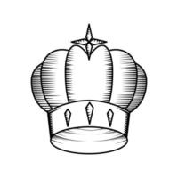 ícone de ornamento de coroa vetor