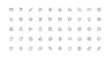 vetor manipulação ferramenta ícones definir.