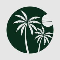 vetor ilustração Palma árvore logotipo