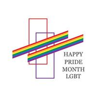lgbt orgulho mês, célebre anualmente. lgbt humano direitos e tolerância ilustração vetor