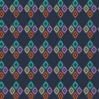 tribal tradicional tecido batik étnico. ikat floral desatado padronizar folhas geométrico recorrente vetor Projeto para papel de parede, invólucro, moda, tapete, roupas, casa decoração. vetor ilustração