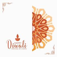 feliz diwali decoração desejos cartão Projeto vetor