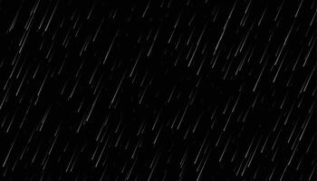 gotas de chuva em fundo preto vetor