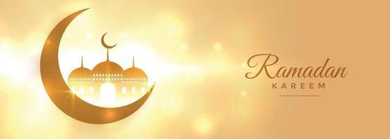 lindo Ramadã kareem celestial bandeira Projeto vetor