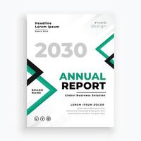 moderno o negócio anual relatório folheto modelo vetor