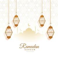 eid Mubarak Ramadã kareem festival cartão Projeto vetor
