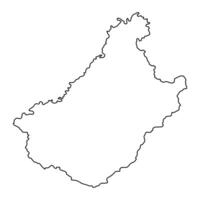 Chagang província mapa, administrativo divisão do norte Coréia. vetor ilustração.